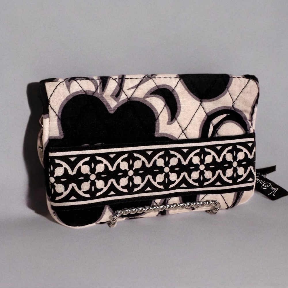 Vera Bradley Set Day & Night Mini Hipster Crossbody & Matching Wallet B&W Floral - Picture 8 of 16